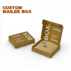 Egyéninyomtatás összecsukható hullámkarton papírcsomagoló doboz fehérnemű ruházathoz egyedi csomagoló doboz kozmetikai csomagolás ajándék tárolás